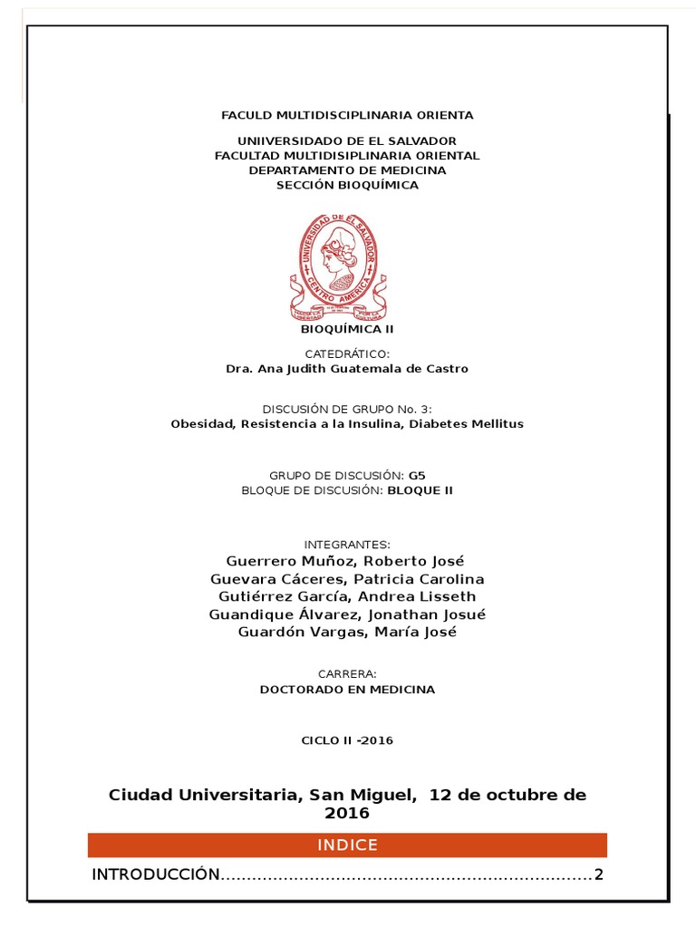 Discusion N.3, Bloque II, D5, Diabetes Mellitus PDF Diabetes