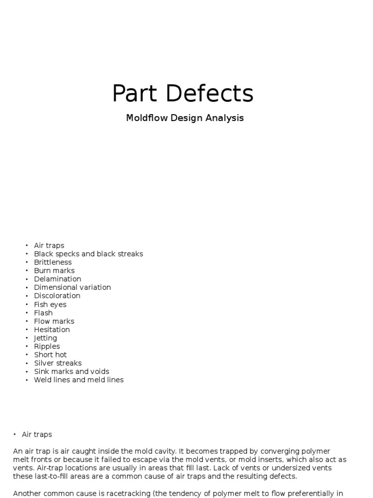 Part Plastic Defects PDF