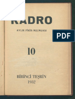 Kadro Dergisi Sayı 10 - Birinci Teşrin 1932