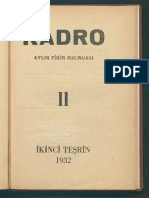 Kadro Dergisi Sayı 11 - İkinci Teşrin 1932