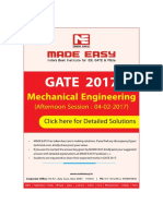 Mechanical Engineering GATE Sol Session Afternoon Session
