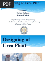 Designing of Urea Plant: Nitish Bir Chetan Mahajan Roshan Kudari