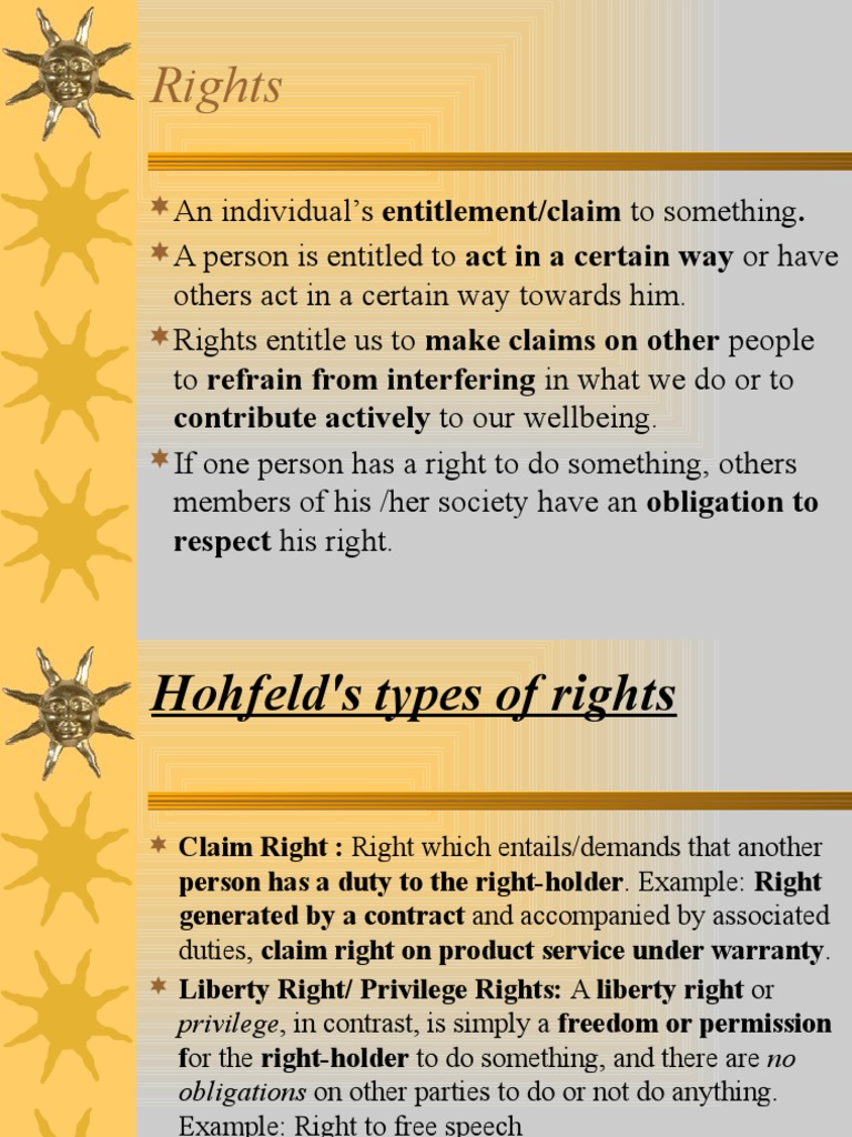Understanding Rights and Recognition | PDF | Natural And Legal Rights ...