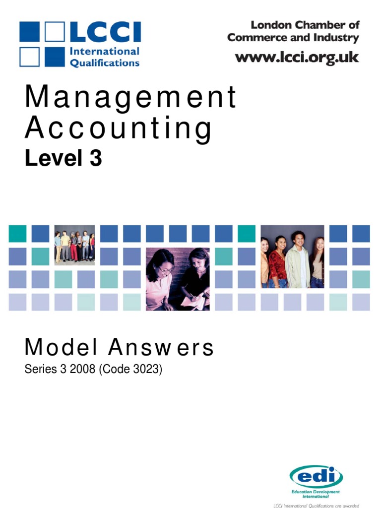 Management Accounting Level 3/series 3 2008 (Code 3023) PDF Net