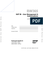 Bw365 - Sap Bi User Management and Authorizations