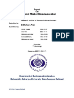 Integrated Market Communication: DR - Shaheera Amin