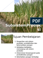 Determinan Produktivitas Pangan