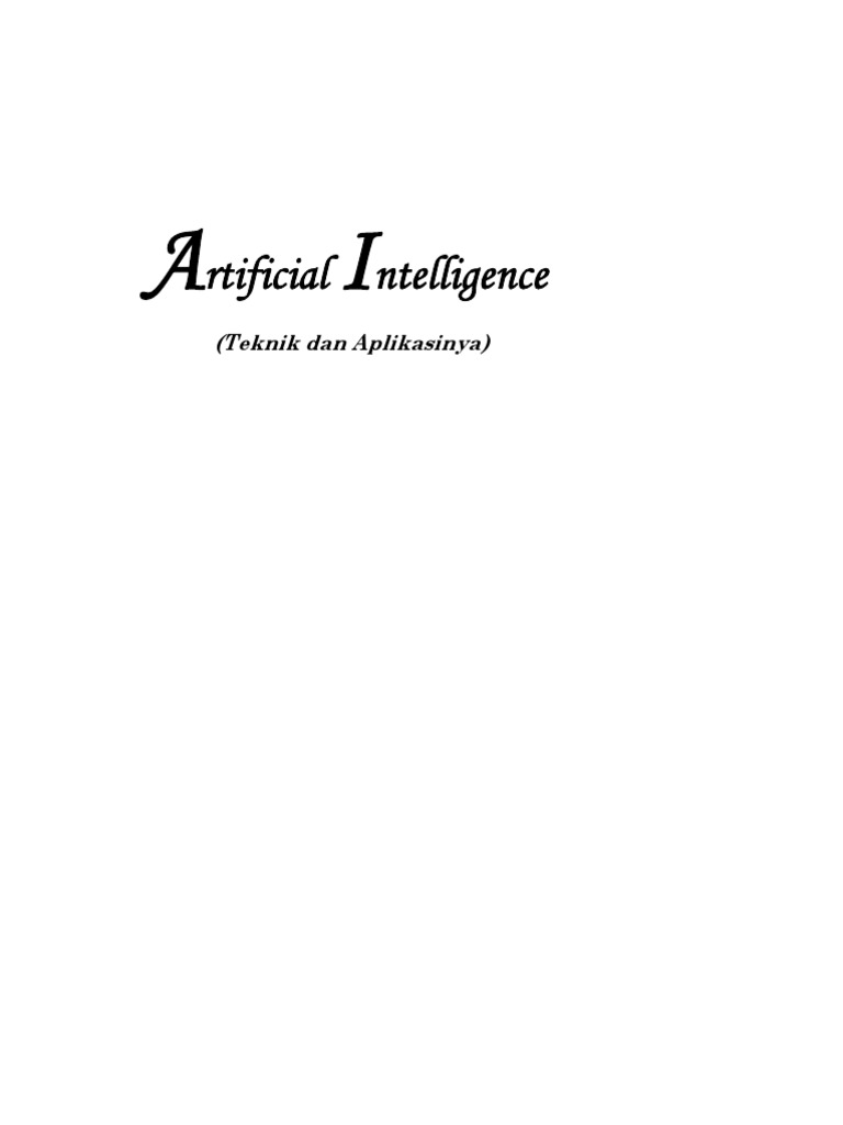 Artificial Intelligence Teknik Dan Aplikasinya Pdf Pdf