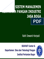 Sistem Manajemen Keamanan Pangan Industri Jasa Boga PDF