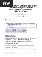 Historical Context: The Relationship of Computer Technologies and Counseling