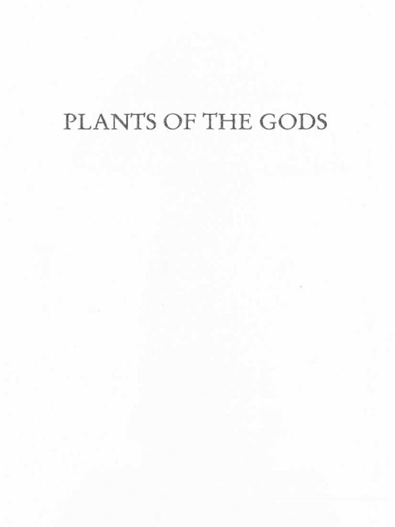 Schultes Hofmann Plants Of The Gods Healing Arts 2001 Pdf