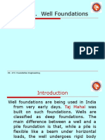 Chapter 7. Well Foundations: CE-471: Foundation Engineering