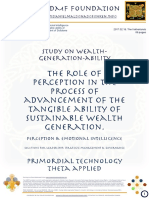 The roles of perception and emotional intelligence  in the process of advancement of the tangible ability of  sustainable wealth generation. Development of Solutions