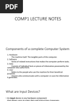 Comp1 Lecture Notes