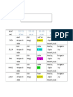 Jadual Waktu Belajar Saya