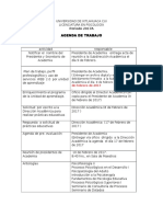 Agenda de Trabajo 17a