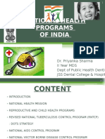 National Health Programs of India