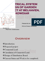 Electrical System Design of Garden Project at Belhaven, Kowdiar