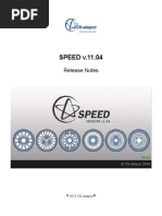 SPEED v.11.04: Release Notes