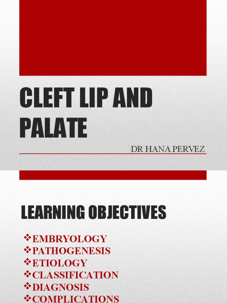 Cleft Lip and Palate Overview Guide | PDF | Health Sciences | Medicine