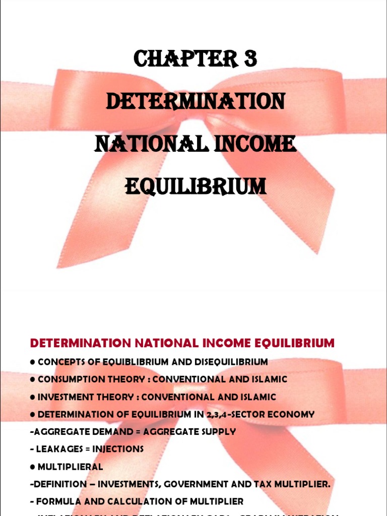 National Income Equilibrium Determination | PDF | Fiscal Multiplier ...