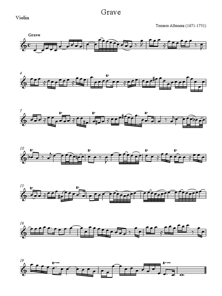 Classical Violin Sheet Music | PDF | Piano | Musical Keys