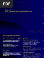 Chpt19 Virus, Disaster Recovery and Maintenance Plan