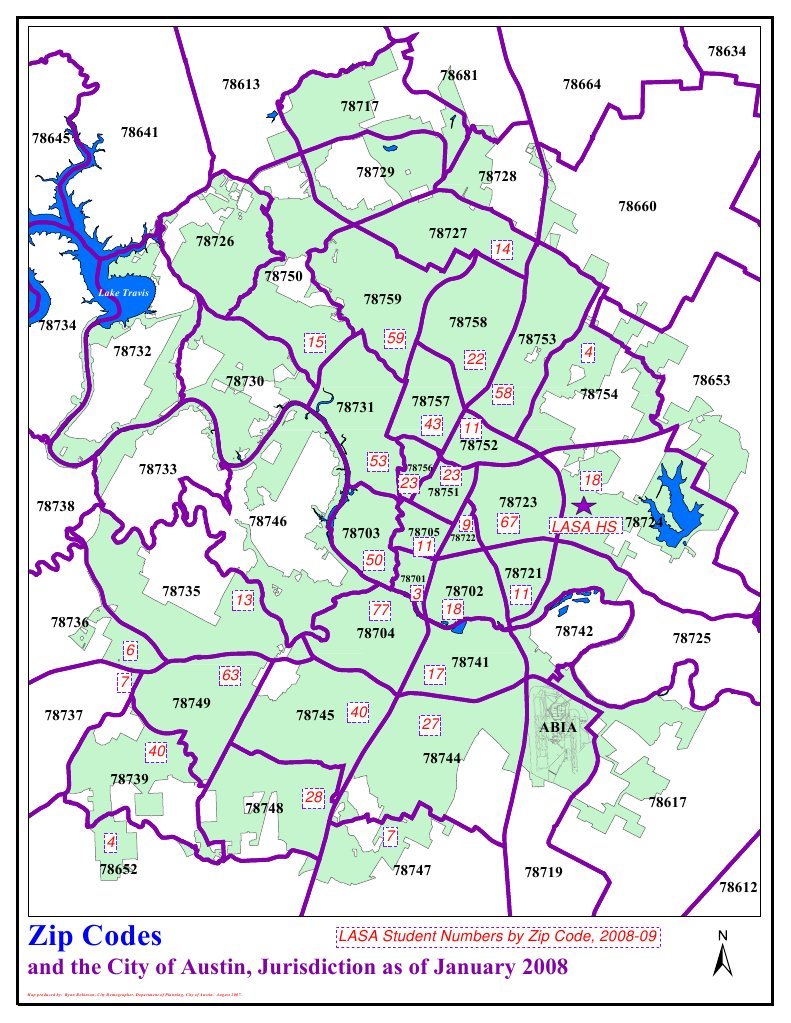 Austin Zip Codes and Jurisdiction Map | PDF