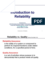 Introduction To Reliability