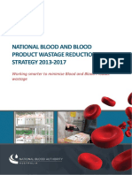National Blood Authority - 2013 - National Blood and Blood Product Wastage Reduction