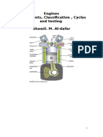 Engines, Components, Classification, Cycles and Testing