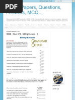 grammar exercise rearrange sentences