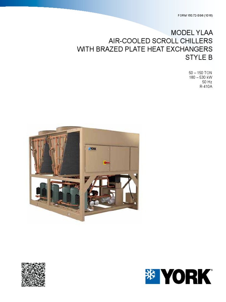 BE Engineering Guide B 50 Model ENG15072 YLAA Scroll Chillers PDF | PDF ...