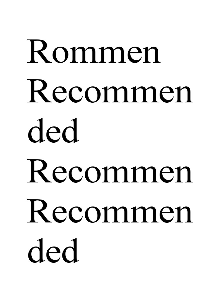 Rommen Recommen Ded Recommen Recommen Ded | PDF | Art