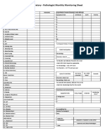 Pathologist Monthly Monitoring Form