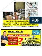 0812 2262 6190, Jasa Pengiriman Barang Ekspedisi Cargo Dari Malang Ke Banjarmasin