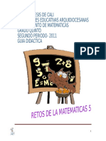 Matemáticas 5° Ii P