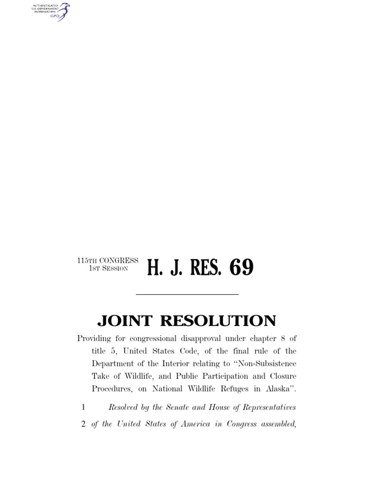 House Joint Resolution 69 PDF