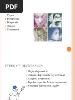 Depression: Types Symptoms Diagnosis Causes Treatment