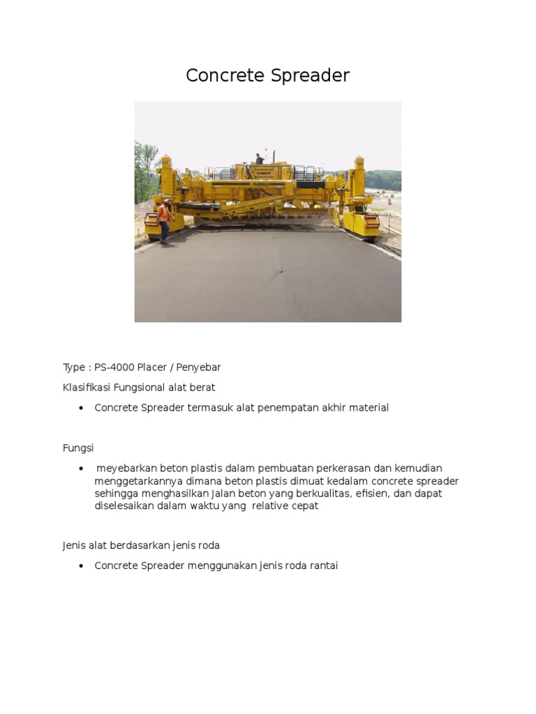 Concrete Spreader