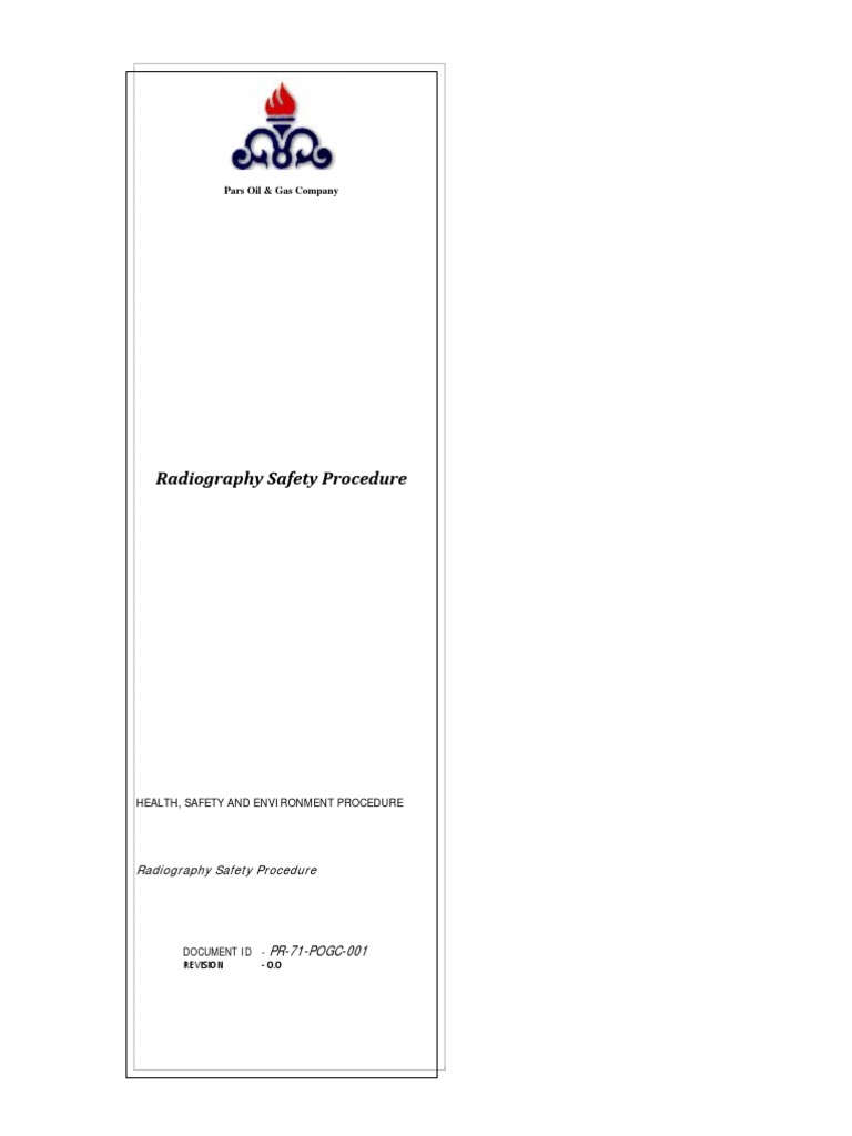 Industrial Radiography Safety Procedure | PDF | Radiation Protection ...