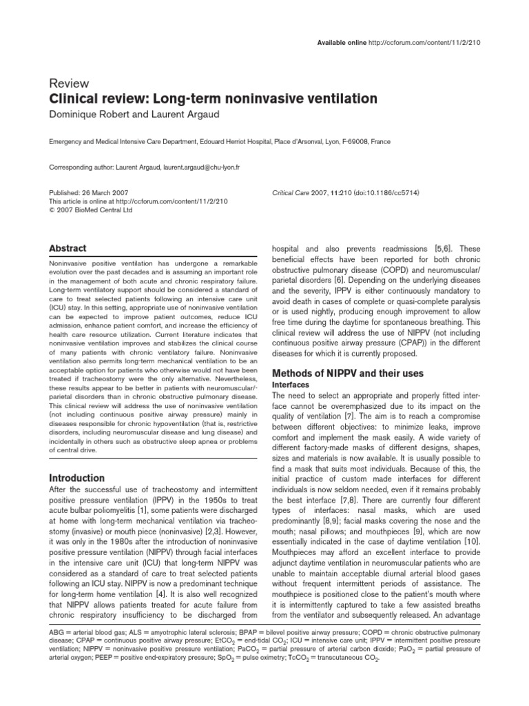 Copd Bipap Chronic Obstructive Pulmonary Disease Respiration