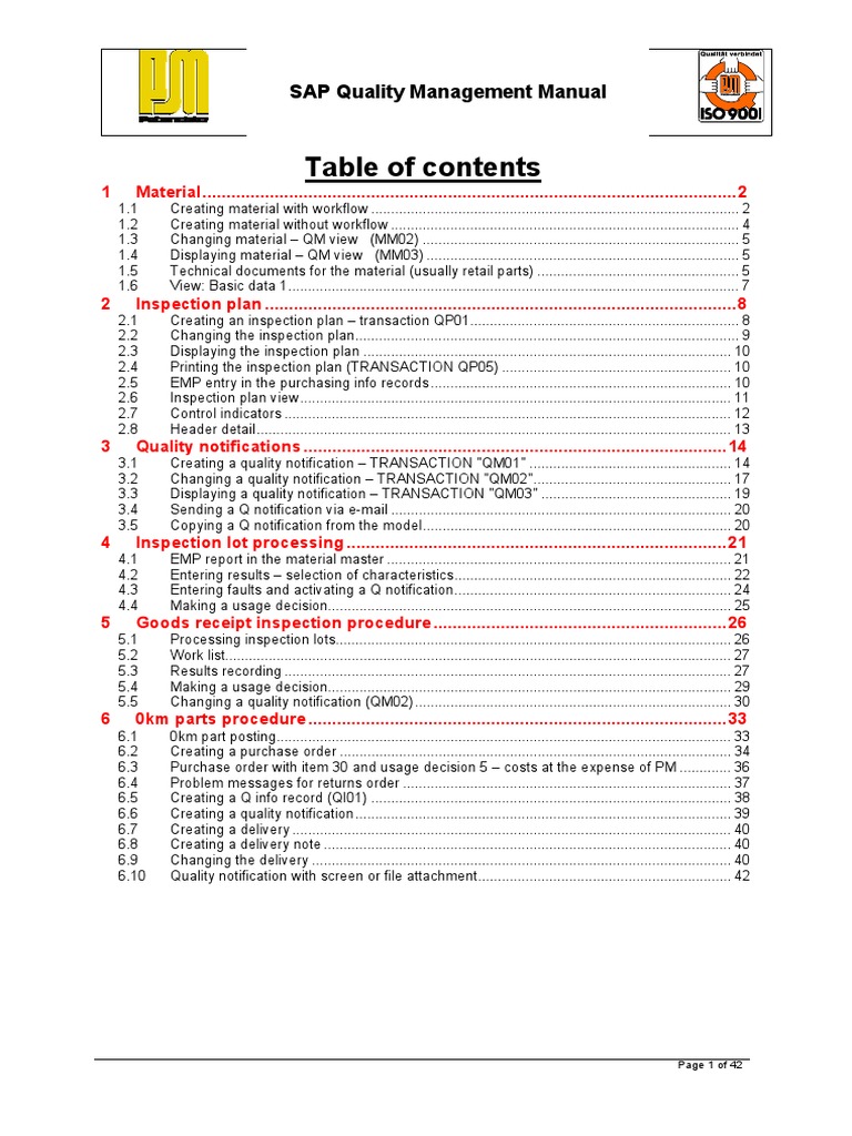 SAP Quality Management Guide | PDF | Warehouse | Icon (Computing)