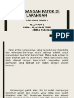 Pemasangan Patok Di Lapangan