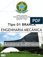 Tse - Analista Judiciário - Engenharia Mecânica - Tipo 1 - Branca
