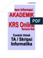 Download Desain ERD dan Analisis Sistem Informasi Akademik Kampus - KRS Online - Berbasis Web by Bunafit Nugroho SKom SN33970568 doc pdf