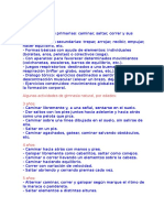 Actividades de gimnasia y expresión corporal para niños de 3 a 5 años