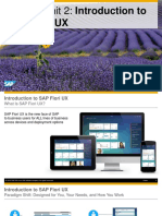 SAP Fiori UX: Week 1 Unit 2: Introduction To