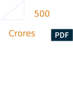 500 Crores Ka Sapna
