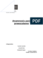 Anamnesis Educativa Preescolares